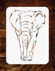 African Elephant Stencil