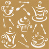 Coffee n Cake Stencil