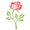 Single Rose Stencil