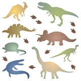 Dinosaur Silhouette Stencil